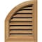 Ekena Millwork Quarter Round Top Left Functional Western Red Cedar Gable Vent w/Brick Mould Face Frame, 08"W x 20"H GVWQL08X2000RFUWR - alternate 1